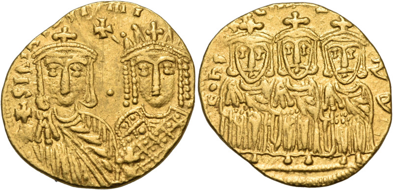 Constantine VI & Irene, 780-797. Solidus (Gold, 20 mm, 4.39 g, 6 h), Constantino...