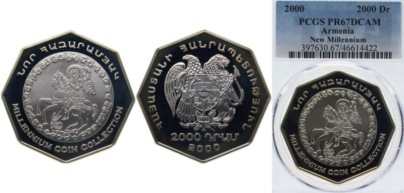 Armenia Republic 2000 2000 Dram (Millennium) Silver (.925) Royal Mint (30000) 28...