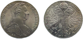 Austria ND 1 Thaler - Maria Theresia (Morden Restrike) Silver (.833) 28.067g BU KM T1 Y 55 G 2