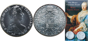 Austria ND 1 Thaler - Maria Theresia (Morden Restrike) Silver (.833) 28.067g BU KM T1 Y 55 G 2