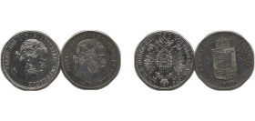 Austria Austro-Hungarian Empire 1879 1 Florin (2 Lots) Silver (.900) AU