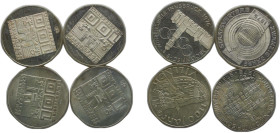 Austria Second Republic 1976-1978 100 Schilling (4 Lots) Silver (.640) (Copper .360) Vienna Mint UNC