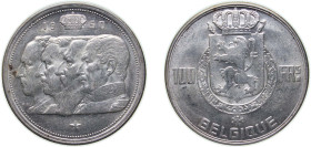 Belgium Kingdom 1950 100 Francs (Kings; French text) Silver (.835) (16.5% copper) Brussels Mint (2807000) 18g UNC KM 138 LA BFM-198 Schön 109