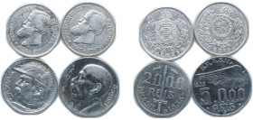 Brazil 1867-1937 Réis (4 Lots) Silver Rio de Janeiro Mint VF KM 535 Schön 47
