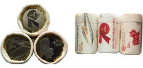 China People's Republic of China 2019 10 Yuan (60 Lots,2018 High-Speed Train+ 70th Anniversary of P. R. +2019 Year of Pig) Bimetallic: copper-nickel c...