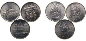 Czechoslovakia Socialist Republic 1986 50 Korun (Levoča, Telč & Český Krumlov) Silver (.500) BU