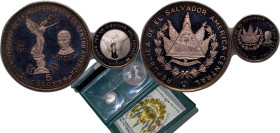 El Salvador Republic 1971 1& 5 Colones 150th Anniversary of Salvadoran Independence Proof Set Silver (.999) (-1) PF
