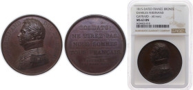 France Kingdom 1815 Medal - Charles Ferdinand Bronze NGC MS 63 BN