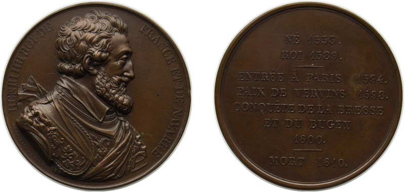 France Kingdom 1835-1840 Medal - Louis Philippe I (Kings of France - Henri IV), ...