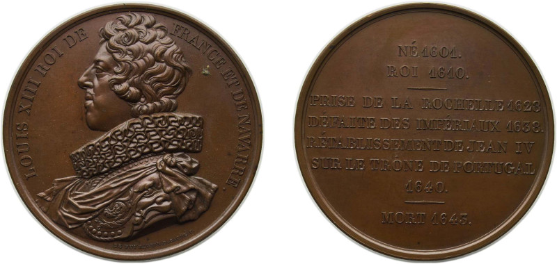 France Kingdom 1835-1840 Medal - Louis Philippe I (Kings of France - Louis XIII)...