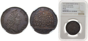 France Kingdom 1711 Jeton - Secretaire du roi Silver NGC XF 45 GAD-91-56