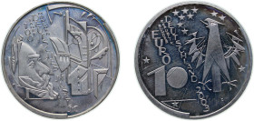 Germany Federal Republic of Germany 2003 D 10 Euro (German Museum Munich) Silver (.925) Munich Mint (350000) 18g PF KM 225 J 497 Schön 221