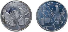Germany Federal Republic of Germany 2003 D 10 Euro (German Museum Munich) Silver (.925) Munich Mint (350000) 18g PF KM 225 J 497 Schön 221