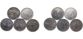 Germany 1972-1984 5 Mark (5 Lots) AU