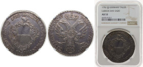 Germany Free Hanseatic city of Lübeck Holy Roman Empire 1752 JJJ 48 Schilling Silver (.750) Lübeck Mint 27.51g NGC AU 53 KM 168 Dav ECT 2420A