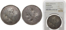 Great Britain United Kingdom 1899 B 1 Dollar - Victoria (British Trade Dollar) Silver (.900) Bombay Mint (30743159) 26.95g NGC XF Chopmarked KM T5