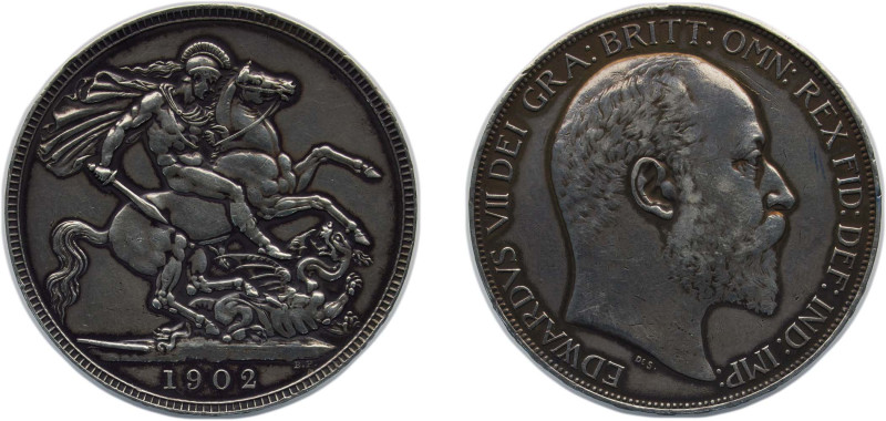 Great Britain United Kingdom 1902 1 Crown - Edward VII Silver (.925) (256000) 28...