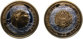 Honduras Republic 1995 10 Lempiras (Fantasy) Tri-metallic (150) BU KMX-1c.2