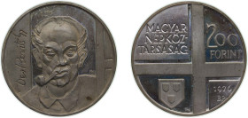Hungary People's Republic 1976 BP. 200 Forint (Gyula Derkovits) Silver (.640) Budapest Mint (5000) 28g PF KM 609 ÉH 1608 Adamo EM49