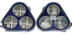 Hungary People's Republic 1977 BP. 200 Forint Set (Tivadar Csontváry Kosztka, József Rippl-Rónai & Ádám Mányok) Silver (.640) Budapest Mint BU