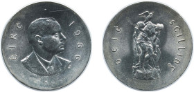 Ireland Republic 1966 10 Scilling (Easter Rising Anniversary) Silver (.833) Royal Mint (Tower Hill) (2000000) 18.144g BU KM 18