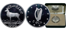 Ireland Republic 1990 5 ECU (EEC Council meeting in Dublin) Silver (.925) (20000) 10g PF X 1