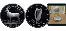Ireland Republic 1990 10 ECU (EEC Council Meeting in Dublin) Silver (.925) 28g PF X 2