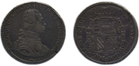 Italy Tuscany Italian states 1777 1 Francescone - Pietro Leopoldo ("Codino" type) Silver (.917) Florence Mint 27.3g XF MIR 380 Dav EC III 1515 C 24.2