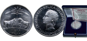 Italy Republic 1981 R 500 Lire (Death of Virgil) Silver (.835) Rome Mint 11g BU KM 110