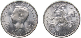 Luxembourg Principalty 50 Francs - Charlotte (John the Blind) Silver (.835) (Copper .165) Brussel Mint (100000) 12.5g BU L 294 Weiller 284 KM 48 Schön...
