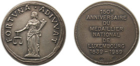 Luxembourg Principalty 1989 Medal - 150e Anniversaire du Medaillier National de Luxembourg Silver 10.2g UNC