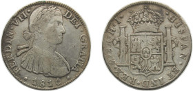 Mexico Spanish colony 1810 Mo TH 8 Reales - Fernando VII Silver (.903) Mexico City Mint 27.02g VF KM 110