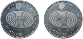 Netherlands Kingdom 1999 10 Gulden - Beatrix (Millennium) Silver (.800) Utrecht Mint (1250000) 15g BU KM 228