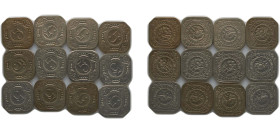 Netherlands Kingdom 1929-1940 5 Cents - Wilhelmina (12 Lots) Copper-nickel (75% Cu, 25% Ni) Utrecht Mint AU KM 153 Schön 33