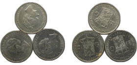 Netherlands Kingdom 1930-1939 2½ Gulden - Wilhelmina (3 Lots) Silver (.720) Utrecht Mint AU KM 165