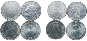 Netherlands Kingdom 1929-1973 Gulden (4 Lots) Silver Utrecht Mint AU
