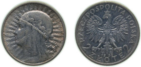 Poland First Republic 1933 MW 2 Złote (Polonia) Silver (.750) Warsaw Mint (9250000) 4.4g AU Y 20 Schön 19