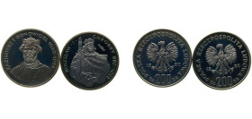Poland People's Republic 1980 200 Złotych (Kazimierz I Odnowiciel & Bolesław I Chrobry; Trial Strike) Silver (.750) PF