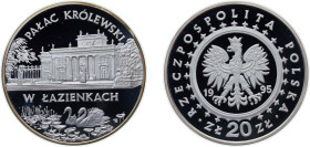 Poland Third Republic 1995 MW 20 Złotych (Pałac Królewski w Łazienkach) Silver (.999) Warsaw Mint (20000) 31.1g PF Y 296