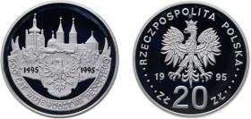 Poland Third Republic 1995 MW 20 Złotych (500 Years of Plock Voivodeship) Silver (.925) Warsaw Mint (15000) 31.1g PF Y 288