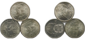 Portugal Second Republic 1954 10 Escudos (3 Lots) Silver (.680) Lisbon Mint (5764350) UNC KM 586 Gomes R 44