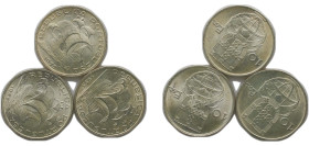 Portugal Second Republic 1955 10 Escudos (3 Lots) Silver (.680) Lisbon Mint (4055650) UNC KM 586 Gomes R 44