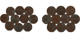 Spain Kingdom 1937 5 Centimos (10 Lots) Iron (10000000) AU KM 752