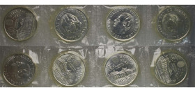 Spain Kingdom 1995 2000 Pesetas - Juan Carlos I (Presidency of the council of the European Union, 4 Lots) Silver (.925) Madrid Mint (6151000) BU KM 95...