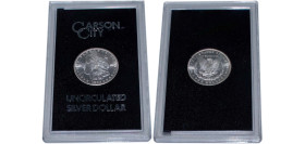 United States Federal republic 1883 CC 1 Dollar "Morgan Dollar" Silver (.900) (.100 copper) Carson City Mint (1204000) 26.73g BU KM 110