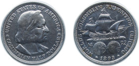 United States Federal republic 1893 ½ Dollar (Columbian Exposition) Silver (.900) Philadelphia Mint (1550405) 12.5g AU KM 117