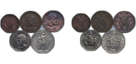 Vatican City City State 1934 Centesimi - Pius XI (Jubilee, 5 Lots) Rome Mint UNC