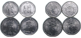 Vatican City City State 1942 Lire - Pius XII (4 Lots) Stainless steel Rome Mint BU