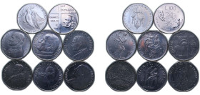Vatican City City State 1978-1984 100 Lire (8 Lots) Stainless steel Rome Mint BU