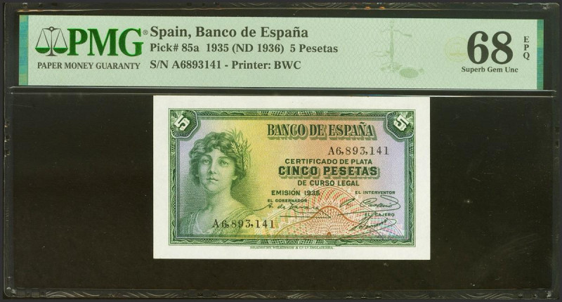 5 Pesetas. 1935. Certificado de Plata. Serie A. (Edifil 2021: 363a, Pick: 85a). ...